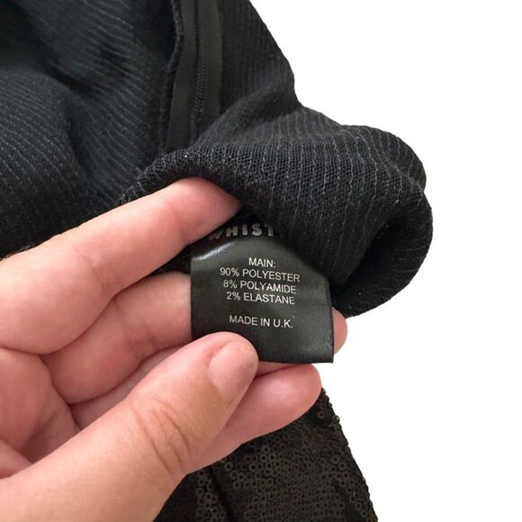 WHISTLES Sequin High Waist Leggings Sz 6 - Picture 5 of 5